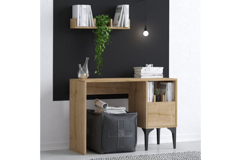 Olla Skrivbord 45x74 cm Brun - Hanah Home - Möbler - Bord & matgrupper - Kontorsbord - Skrivbord