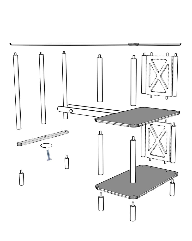 Rorina Skrivbord 125 cm - Ek - Möbler - Bord & matgrupper - Kontorsbord - Skrivbord