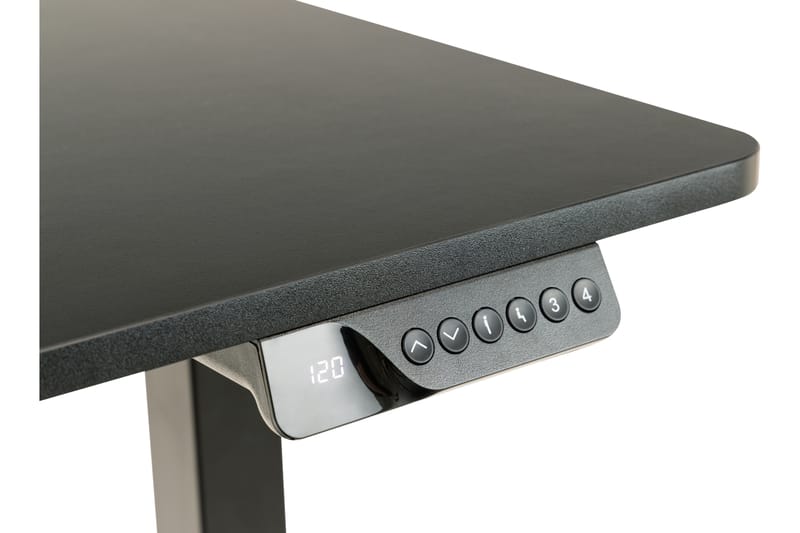Salomi Skrivbord Höj och sänkbar 120x120 cm - Svart - Skrivbord