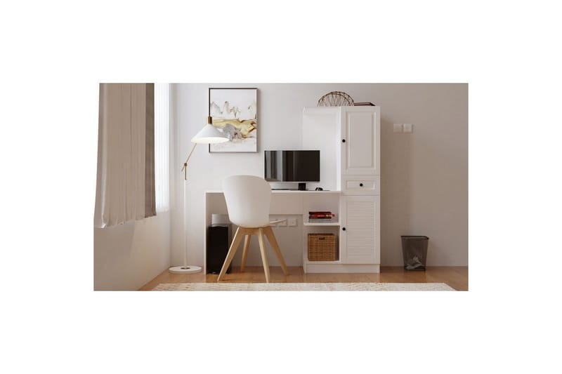 Salor Skrivbord 40x120 cm - Vit - Möbler - Bord & matgrupper - Kontorsbord - Skrivbord