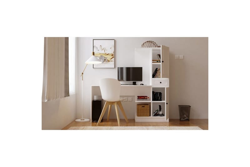 Salor Skrivbord 40x120 cm - Vit - Möbler - Bord & matgrupper - Kontorsbord - Skrivbord