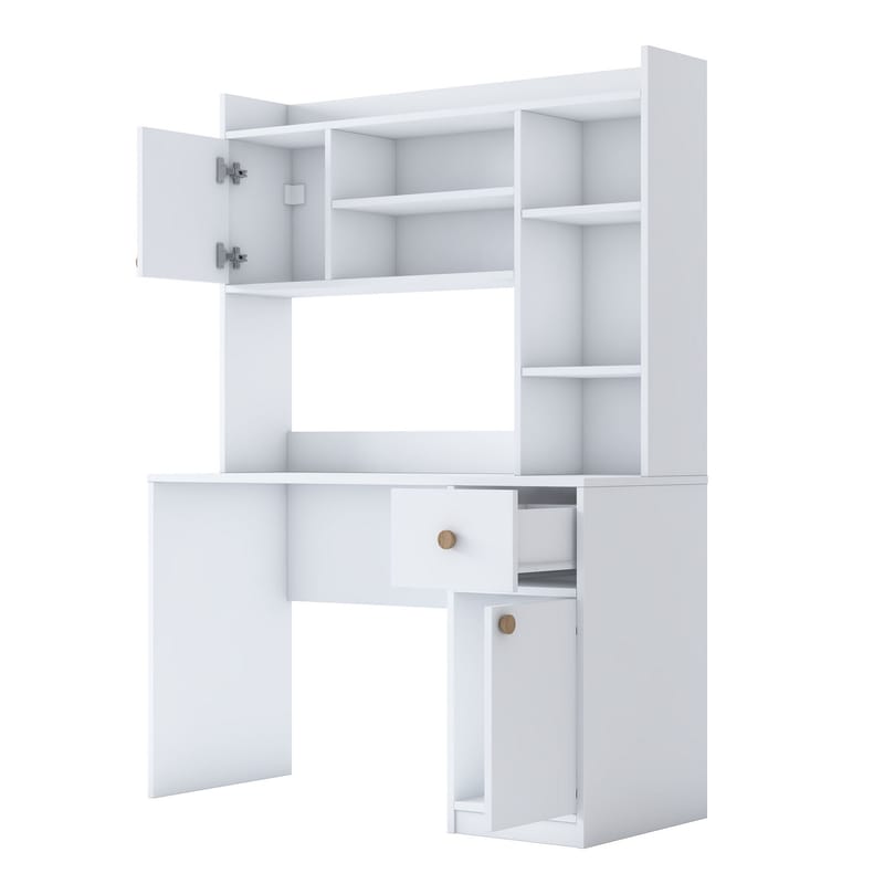 Sarnor Skrivbord 120x166x50 cm - Vit - Möbler - Bord & matgrupper - Kontorsbord - Skrivbord