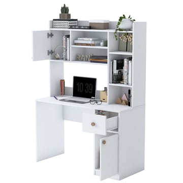 Sarnor Skrivbord 120x166x50 cm - Vit - Möbler - Bord & matgrupper - Kontorsbord - Skrivbord