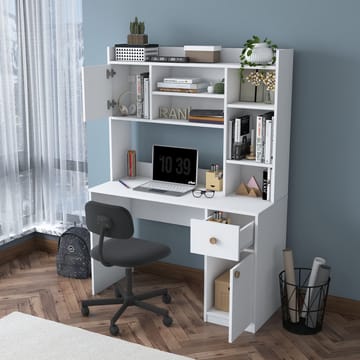 Sarnor Skrivbord 120x166x50 cm - Vit - Möbler - Bord & matgrupper - Kontorsbord - Skrivbord
