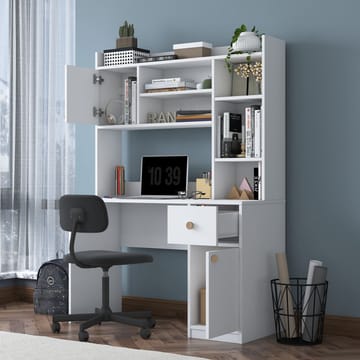 Sarnor Skrivbord 120x166x50 cm - Vit - Möbler - Bord & matgrupper - Kontorsbord - Skrivbord
