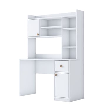 Sarnor Skrivbord 120x166x50 cm - Vit - Möbler - Bord & matgrupper - Kontorsbord - Skrivbord