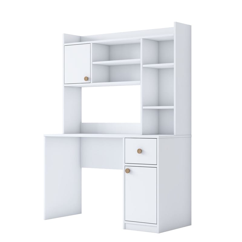 Sarnor Skrivbord 120x166x50 cm - Vit - Möbler - Bord & matgrupper - Kontorsbord - Skrivbord