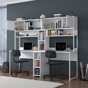 Sarnor Skrivbord 210x170,5x50 cm - Vit - Möbler - Bord & matgrupper - Kontorsbord - Skrivbord