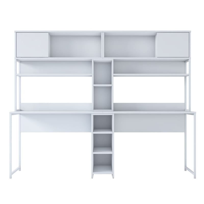 Sarnor Skrivbord 210x170,5x50 cm - Vit - Möbler - Bord & matgrupper - Kontorsbord - Skrivbord