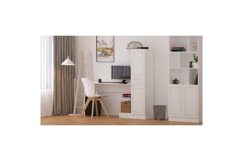 Seyrel Skrivbord 40x120 cm - Matt Vit - Möbler - Bord & matgrupper - Kontorsbord - Skrivbord