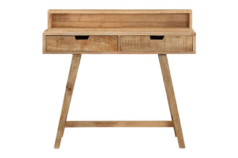 Skrivbord 100x45x90 cm massivt grovt mangoträ - Brun - Möbler - Bord & matgrupper - Kontorsbord - Skrivbord