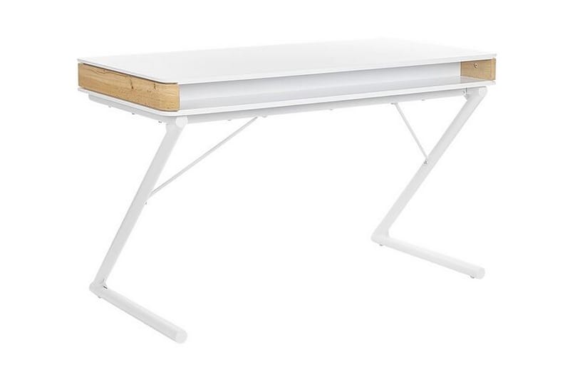 Skrivbord 120 x 60 cm vit FONTANA - Vit - Skrivbord