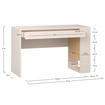 Skrivbord 4 You Fresh 120 cm - Sandbeige - Möbler - Bord & matgrupper - Kontorsbord - Skrivbord