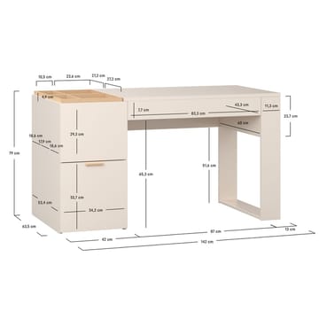 Skrivbord 4 You Fresh 140 cm - Ek - Möbler - Bord & matgrupper - Kontorsbord - Skrivbord