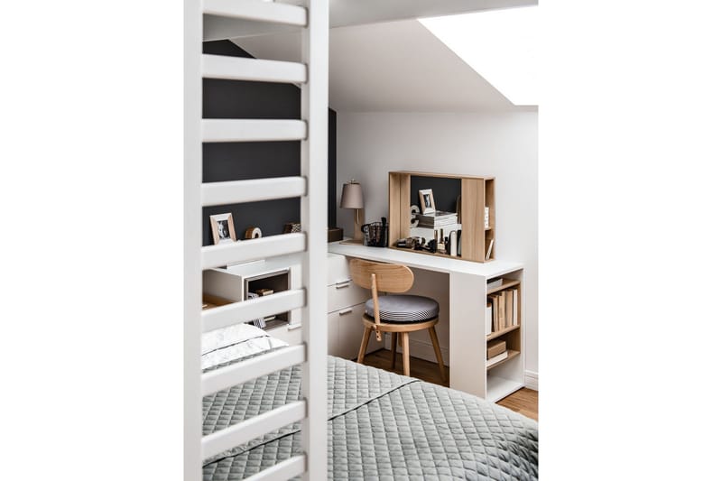 4You Skrivbordsskiva 142 cm med Förvaring Hylla Vit/Natur - VOX - Möbler - Bord & matgrupper - Kontorsbord - Skrivbord