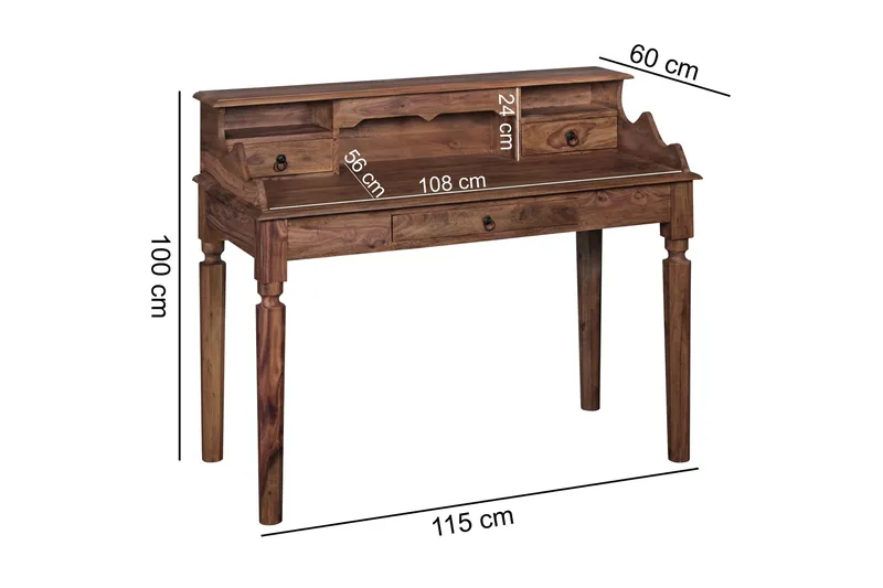 Aggrey Skrivbord 115 cm - Trä/natur - Möbler - Bord & matgrupper - Kontorsbord - Skrivbord