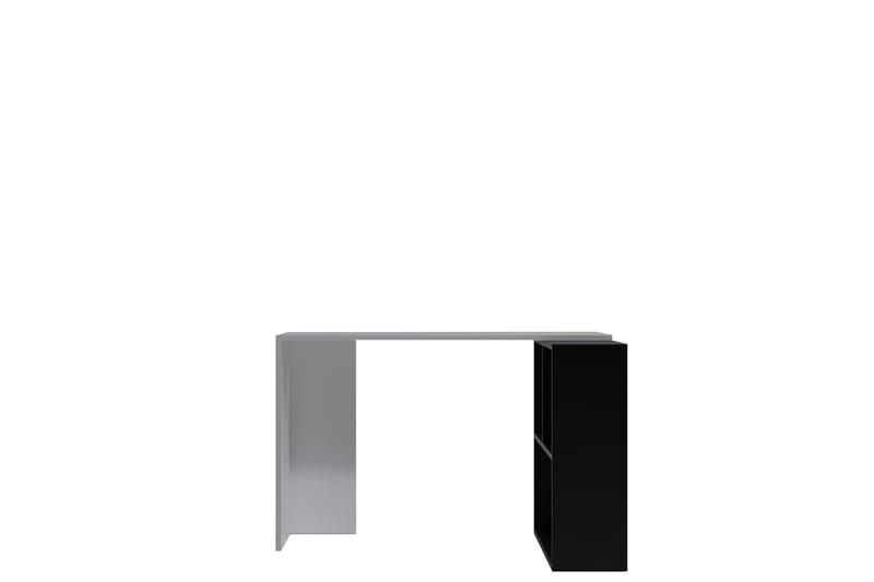 Akyurt Hörnsskrivbord 120 cm med Förvaring - Vit/Svart - Möbler - Bord & matgrupper - Kontorsbord - Skrivbord