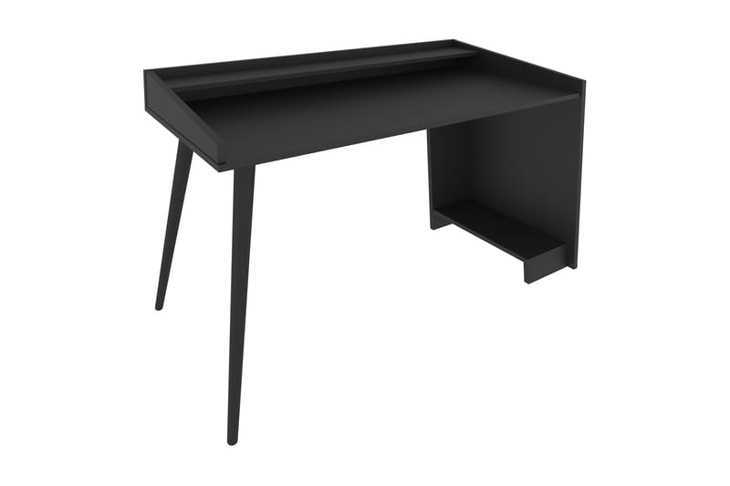 Andifli Skrivbord 59x88,3x121,8 cm med förvaring - Svart - Skrivbord