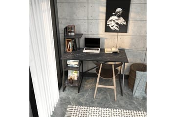 Andifli Skrivbord 60x120x120 cm med förvaring - Svart - Möbler - Bord & matgrupper - Kontorsbord - Skrivbord