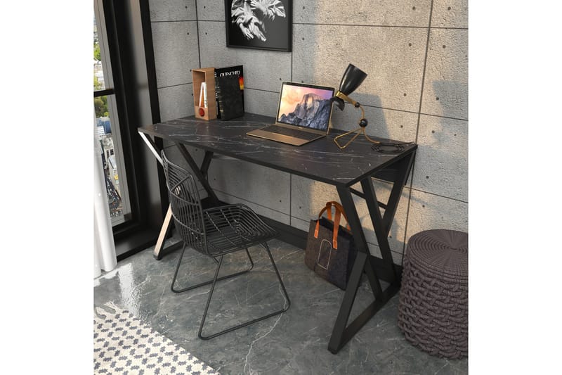 Andifli Skrivbord 60x75x120 cm - Svart - Möbler - Bord & matgrupper - Kontorsbord - Skrivbord