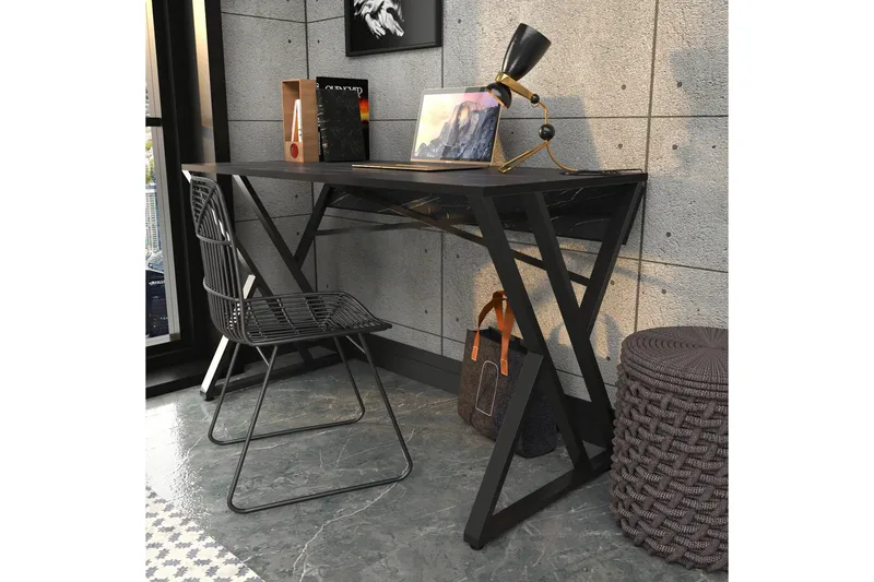 Andifli Skrivbord 60x75x120 cm - Svart - Möbler - Bord & matgrupper - Kontorsbord - Skrivbord