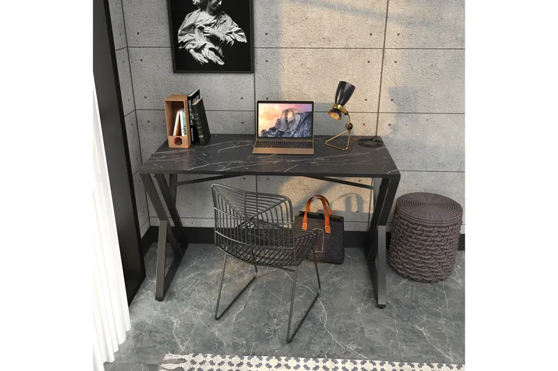 Andifli Skrivbord 60x75x120 cm - Svart - Möbler - Bord & matgrupper - Kontorsbord - Skrivbord