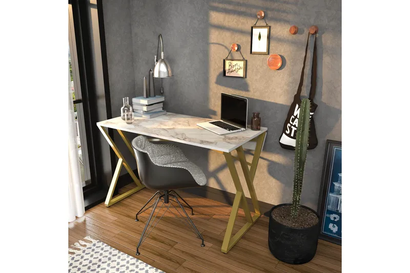 Andifli Skrivbord 60x75x120 cm - Vit - Möbler - Bord & matgrupper - Kontorsbord - Skrivbord