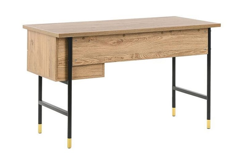 Assaria Skrivbord 120 cm med Förvaring 2 Lådor - Ljust Trä - Möbler - Bord & matgrupper - Kontorsbord - Skrivbord
