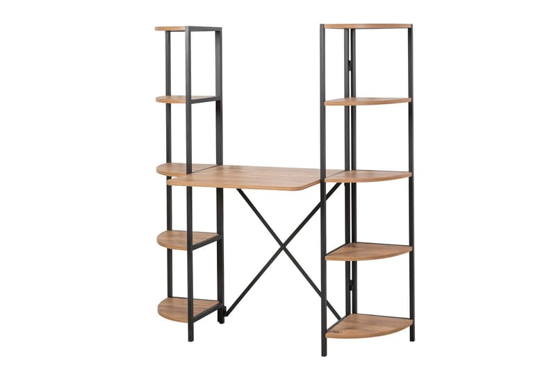 Aura Skrivbord 139 cm - Brun/Svart - Möbler - Bord & matgrupper - Kontorsbord - Skrivbord
