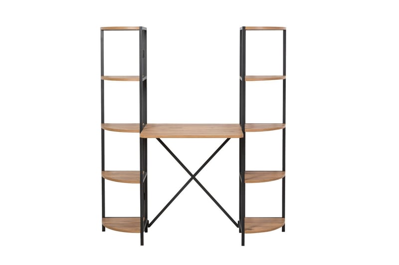 Aura Skrivbord 139 cm - Brun/Svart - Möbler - Bord & matgrupper - Kontorsbord - Skrivbord
