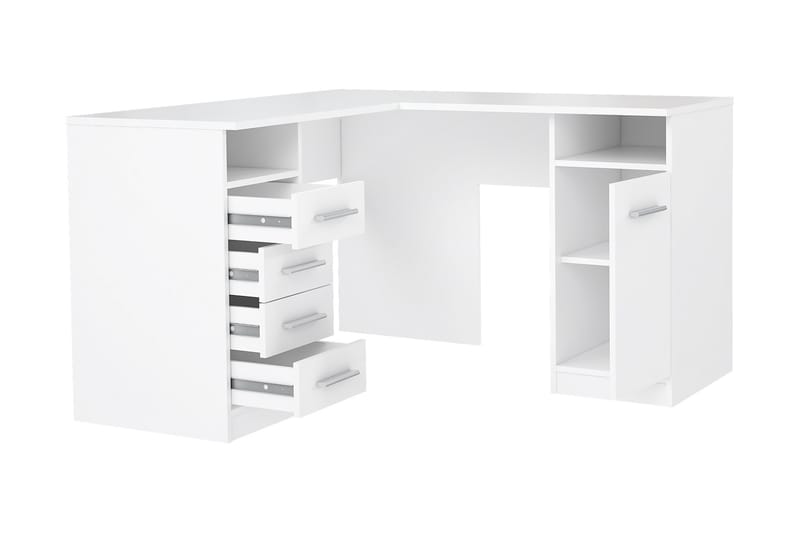 Baacwood Skrivbord 125 cm - Vit - Möbler - Bord & matgrupper - Kontorsbord - Skrivbord