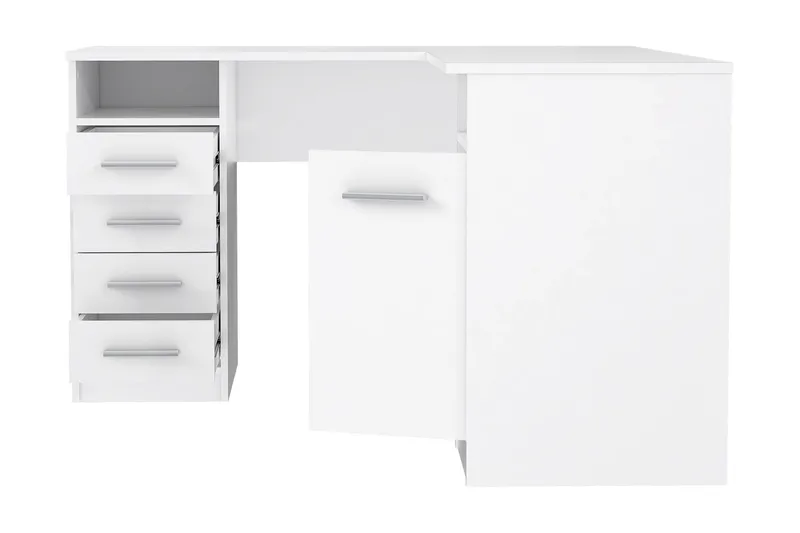 Baacwood Skrivbord 125 cm - Vit - Möbler - Bord & matgrupper - Kontorsbord - Skrivbord - Hörnskrivbord