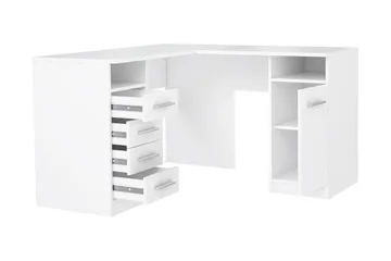 Baacwood Skrivbord 125 cm - Vit - Möbler - Bord & matgrupper - Kontorsbord - Skrivbord - Hörnskrivbord