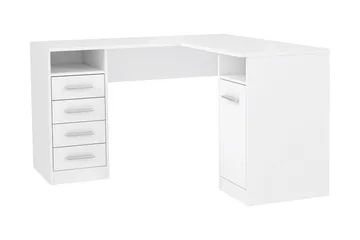 Baacwood Skrivbord 125 cm - Vit - Möbler - Bord & matgrupper - Kontorsbord - Skrivbord - Hörnskrivbord