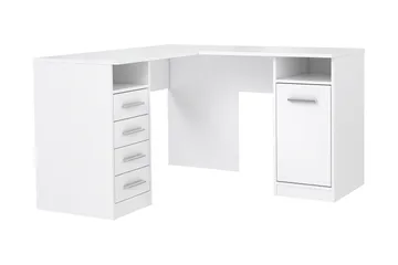 Baacwood Skrivbord 125 cm - Vit - Möbler - Bord & matgrupper - Kontorsbord - Skrivbord - Hörnskrivbord