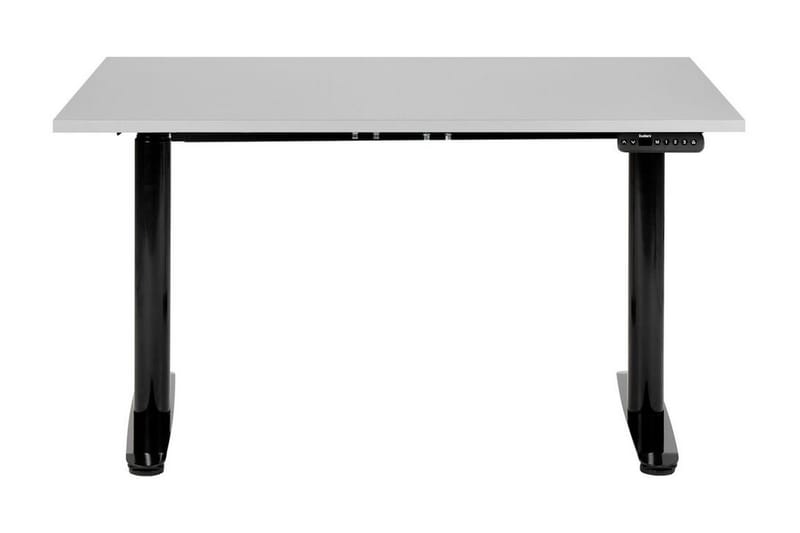 Banner Skrivbord 72x120 cm i Trä med Metallunderrede - Grå|Svart - Möbler - Bord & matgrupper - Kontorsbord - Skrivbord - Höj och sänkbart skrivbord