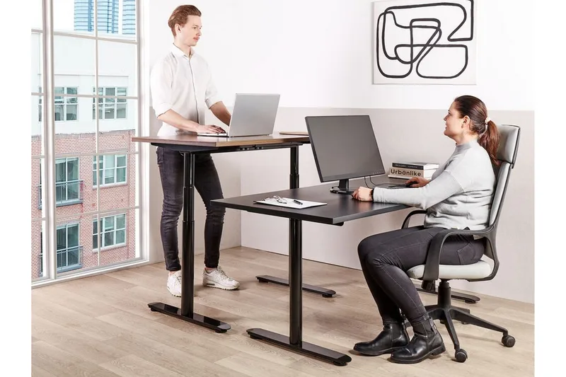 Banner Skrivbord 72x120 cm - Svart - Möbler - Bord & matgrupper - Kontorsbord - Skrivbord - Höj och sänkbart skrivbord