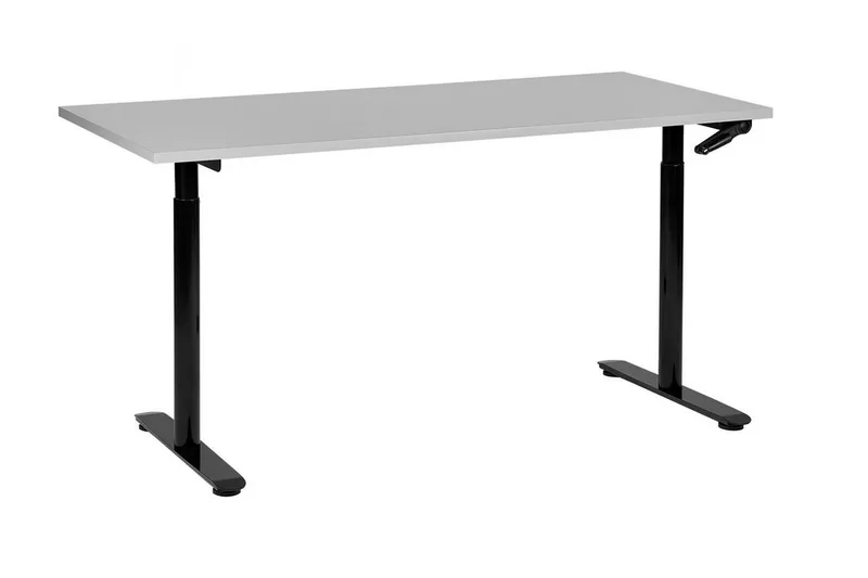 Banner Skrivbord 72x160 cm - Grå/Svart - Möbler - Bord & matgrupper - Kontorsbord - Skrivbord - Höj och sänkbart skrivbord