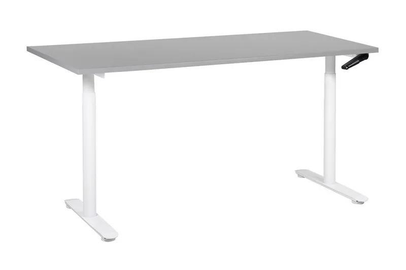 Banner Skrivbord 72x160 cm, Grå/Vit