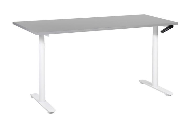Banner Skrivbord 72x160 cm, Grå/Vit