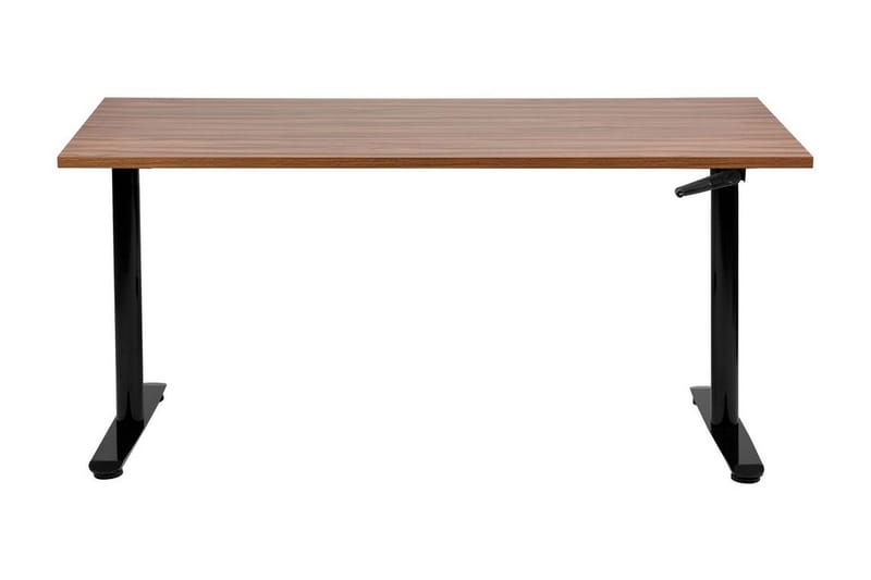 Banner Skrivbord 72x160 cm - Mörkt trä/Svart - Möbler - Bord & matgrupper - Kontorsbord - Skrivbord - Höj och sänkbart skrivbord