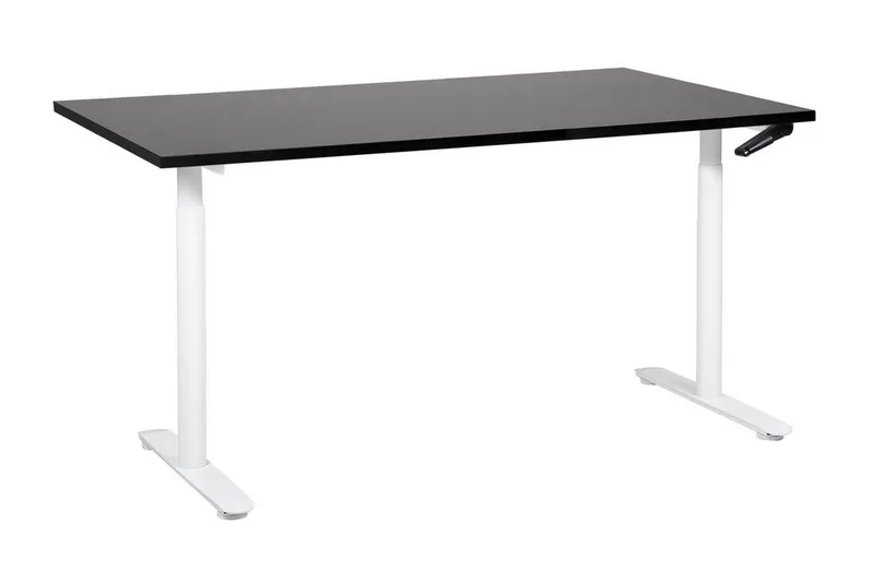 Banner Skrivbord 72x160 cm, Svart/Vit