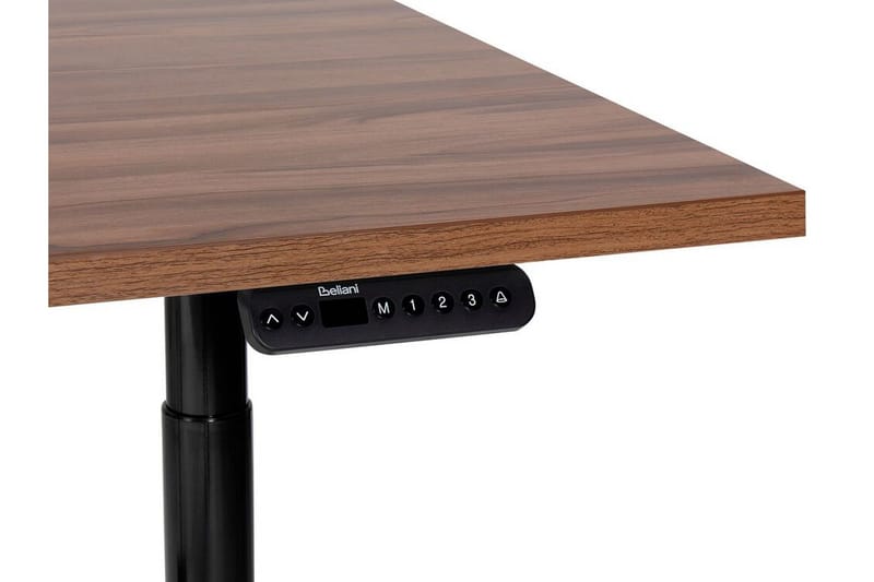 Banner Skrivbord 80x180 cm - Mörkt trä/Svart - Möbler - Bord & matgrupper - Kontorsbord - Skrivbord - Höj och sänkbart skrivbord
