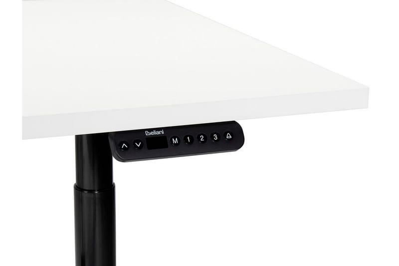 Banner Skrivbord 80x180 cm - Vit/Svart - Möbler - Bord & matgrupper - Kontorsbord - Skrivbord - Höj och sänkbart skrivbord