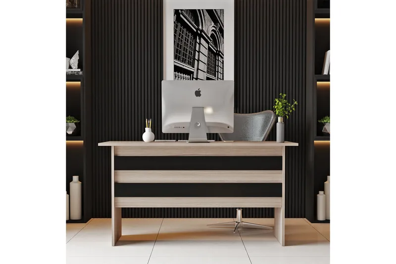 Barrock Skrivbord 140 cm - Natur/Svart - Möbler - Bord & matgrupper - Kontorsbord - Skrivbord