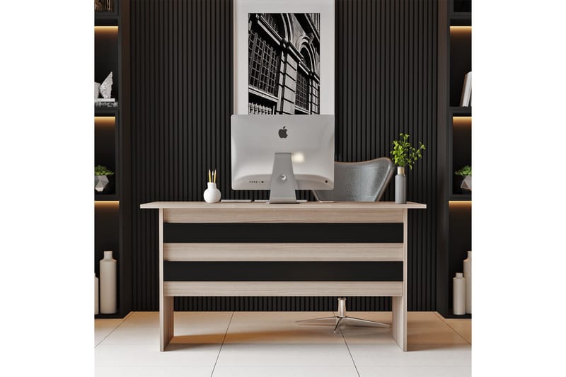 Barrock Skrivbord 140 cm - Natur/Svart - Möbler - Bord & matgrupper - Kontorsbord - Skrivbord