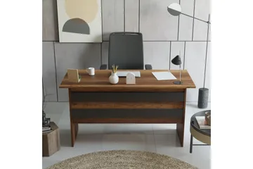 Barrock Skrivbord 140 cm - Teak/Antracit - Möbler - Bord & matgrupper - Kontorsbord - Skrivbord