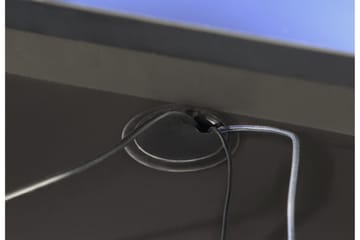 Bays Gaming Skrivbord 160 cm med Förvaring 2 Hyllor - Svart - Möbler - Bord & matgrupper - Kontorsbord - Skrivbord