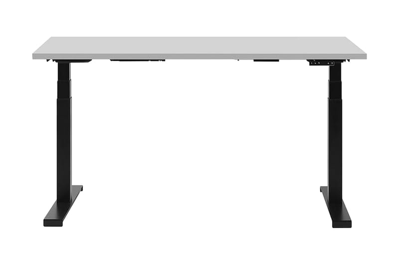 Belluton Skrivbord 130 cm Elektriskt Justerbart - Grå/Svart - Skrivbord - Höj och sänkbart skrivbord