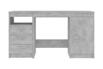 Skrivbord betonggrå 140x50x76 cm spånskiva